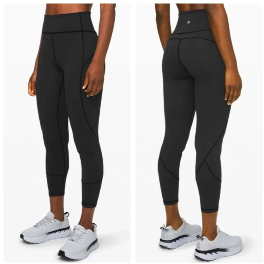 Lululemon In Movement Tight 25" *Everlux in Black Size 2